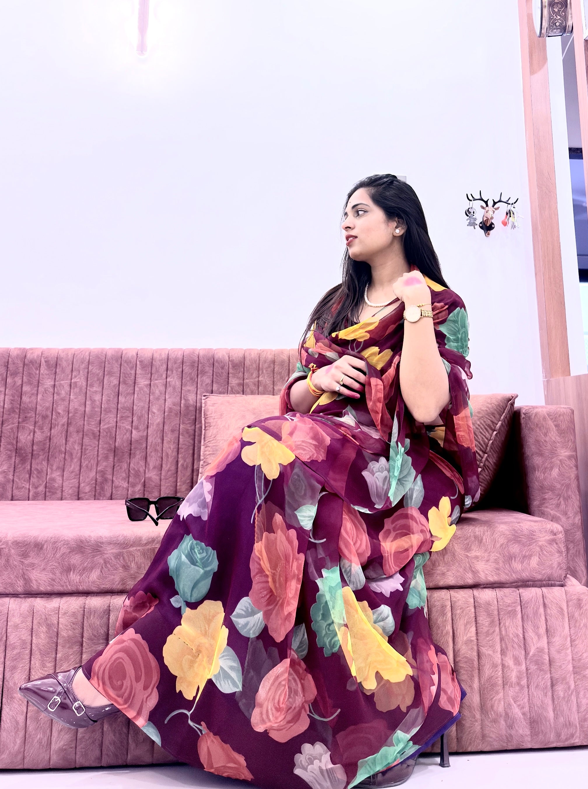 Daily wear chiffon saree