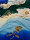💙 Elegant Ombre Designer Saree 💙