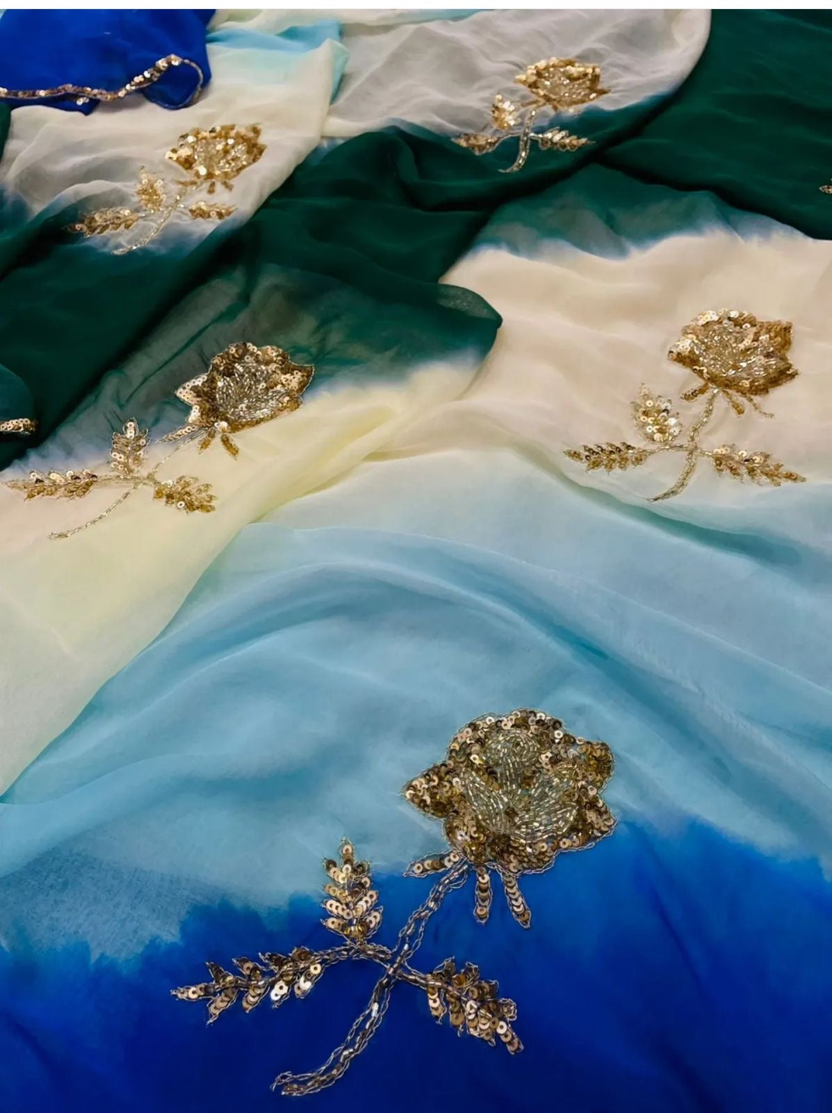 💙 Elegant Ombre Designer Saree 💙