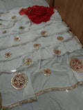 Gota work light weight saree