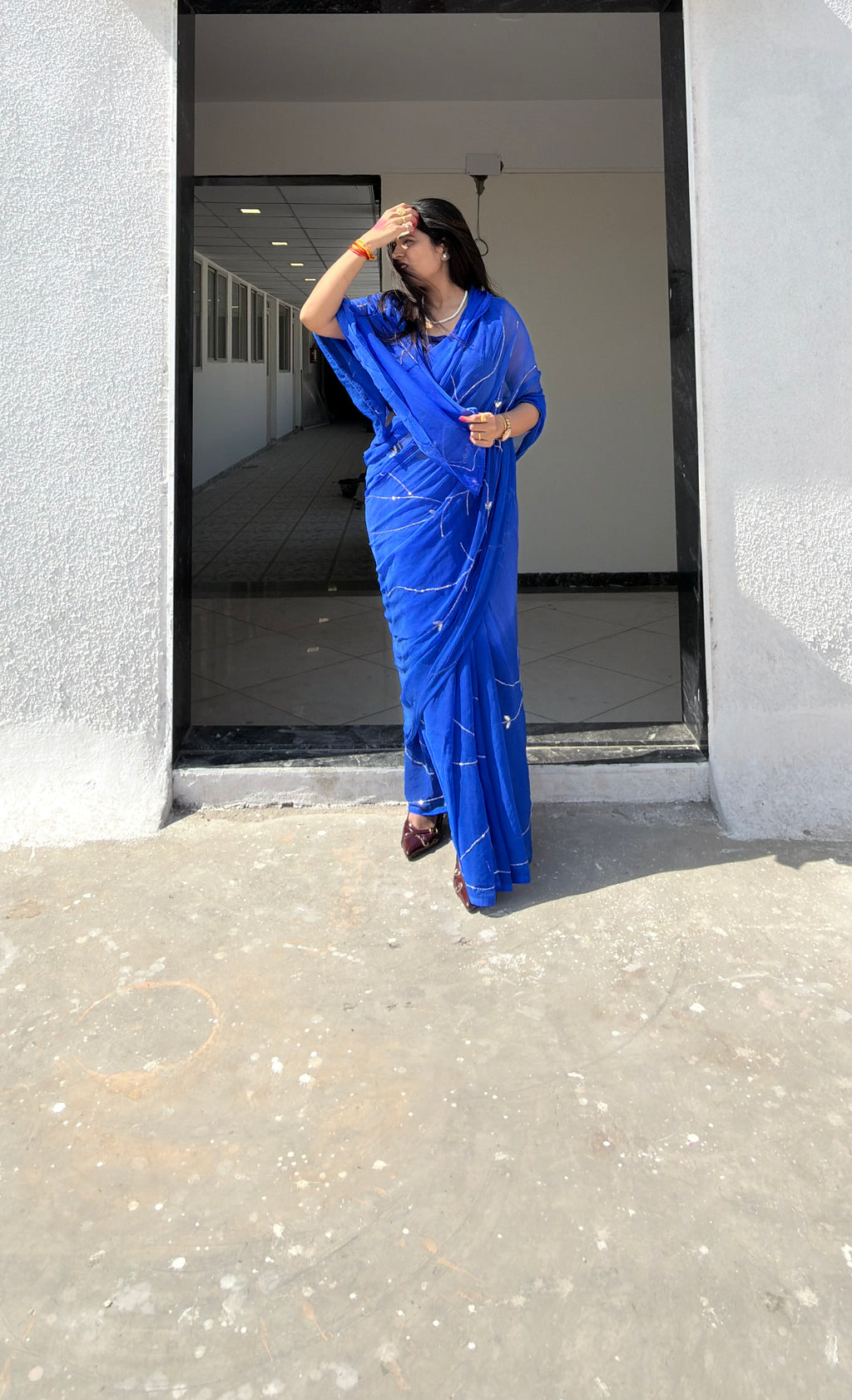 “Royal purple Pattern Saree”