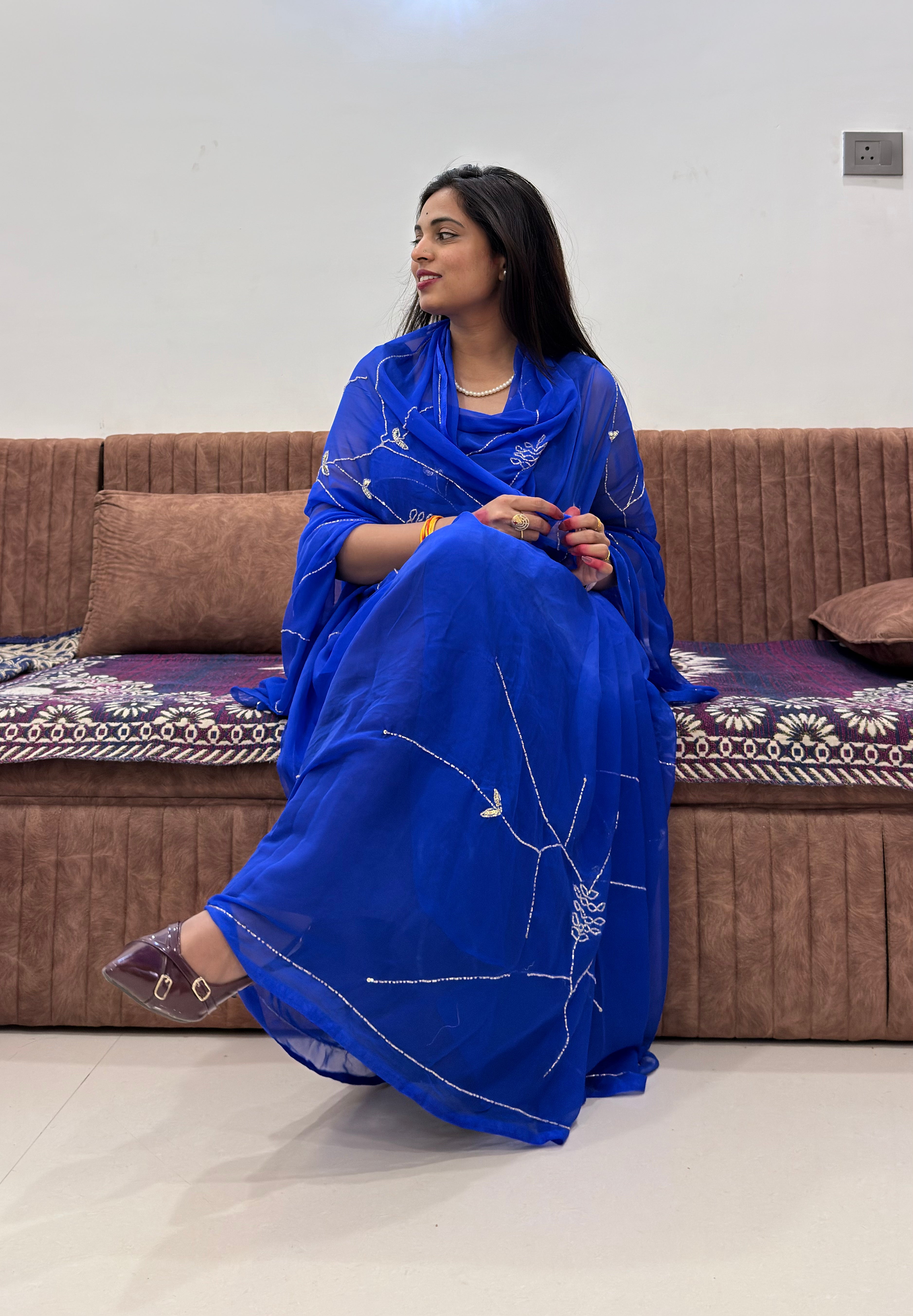 “Royal purple Pattern Saree”