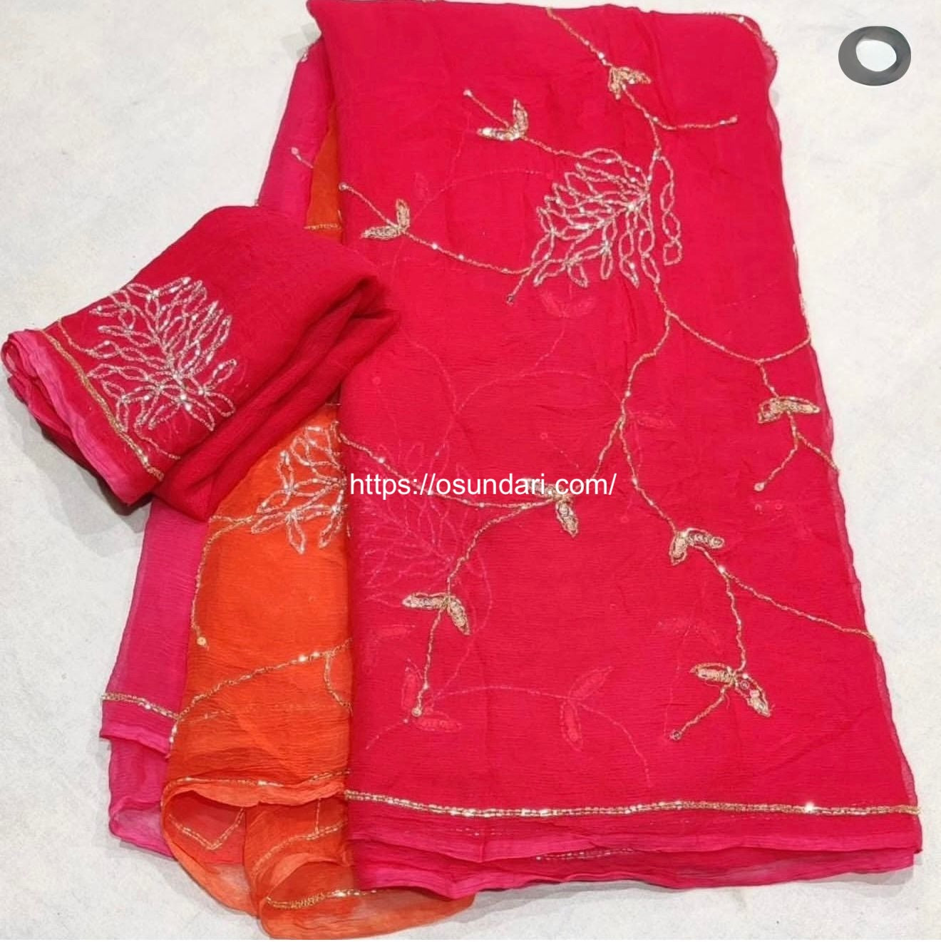✨ Chamundi Chiffon Saree – Elegant & Graceful