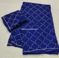 🔷  “Royal Blue Pattern Saree”